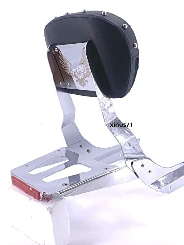 Sissy Bar Backrest with Luggage Rack for Honda VTX 1300N 1300R 1300S 1800N 1800R 1800S (Stud)