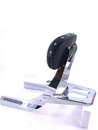 MyLohas Sissy Bar Backrest With Luggage Rack Stud Pad for Honda VTX 1300 1800 N R S 02 to 09