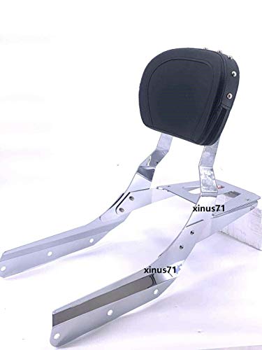 MyLohas Sissy Bar Backrest With Luggage Rack Stud Pad for Honda VTX 1300 1800 N R S 02 to 09