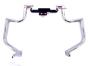 Highway Engine Guard Crash Bar for Honda VTX1800R VTX1800N VTX1800S Retro S N Neo (Silver)