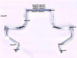 MyLohas Engine Guard Crash HIGH Bar for Honda VTX 1300 R S C Models 1300R 1300C CL 1.5"(Silver)