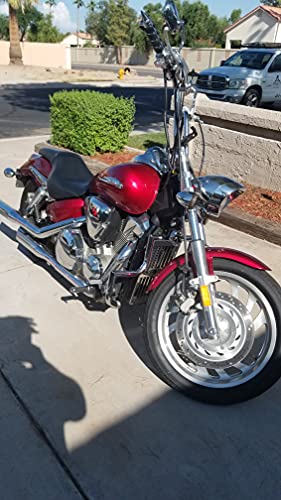 MyLohas Engine Guard Crash HIGH Bar for Honda VTX 1300 R S C Models 1300R 1300C CL 1.5"(Silver)