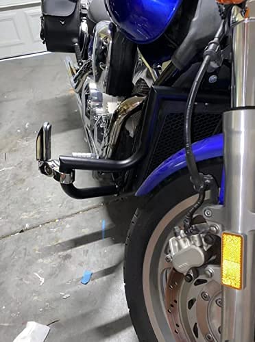 MyLohas Engine Guard Crash HIGH Bar for Honda VTX 1300 R S C Models 1300R 1300C CL 1.5"(Matte Black)