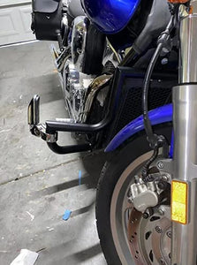 MyLohas Engine Guard Crash HIGH Bar for Honda VTX 1300 R S C Models 1300R 1300C CL 1.5"(Matte Black)