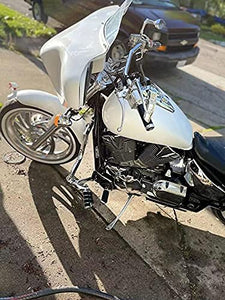 MyLohas Engine Guard Crash HIGH Bar for Honda VTX 1300 R S C Models 1300R 1300C CL 1.5"(Silver)