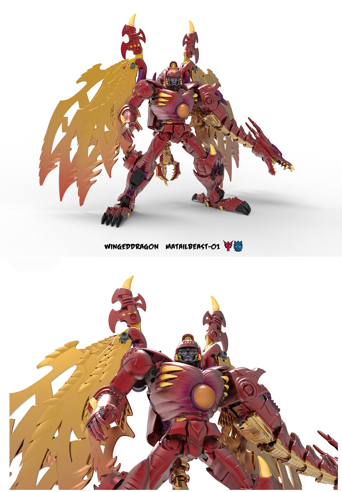 Transformable Decepticons Jiangxing JX-MB-01 Winged Dragon Beast Megatron Toys
