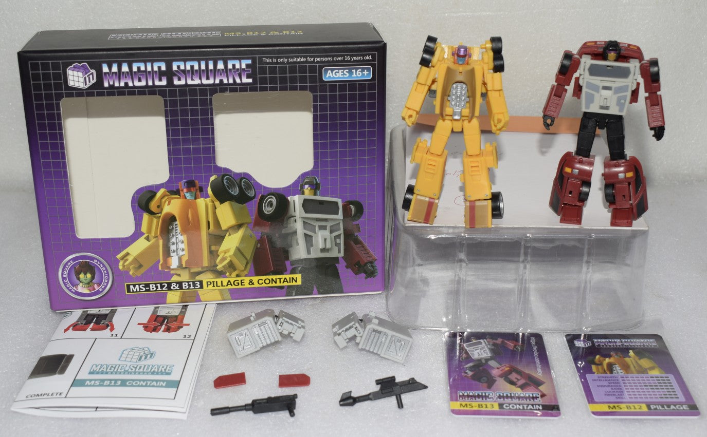 Transformable Magic Square MS-B12 B13 Pillage Contain Organized, Decepticons