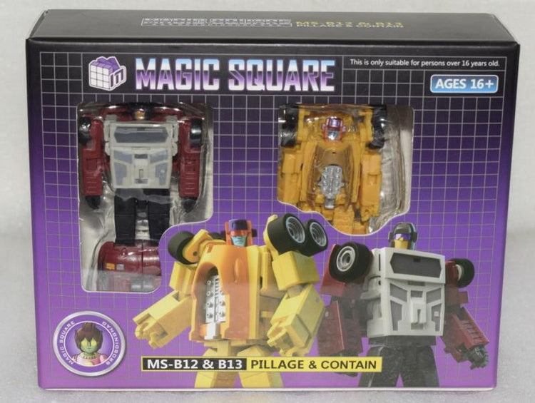 Transformable Magic Square MS-B12 B13 Pillage Contain Organized, Decepticons