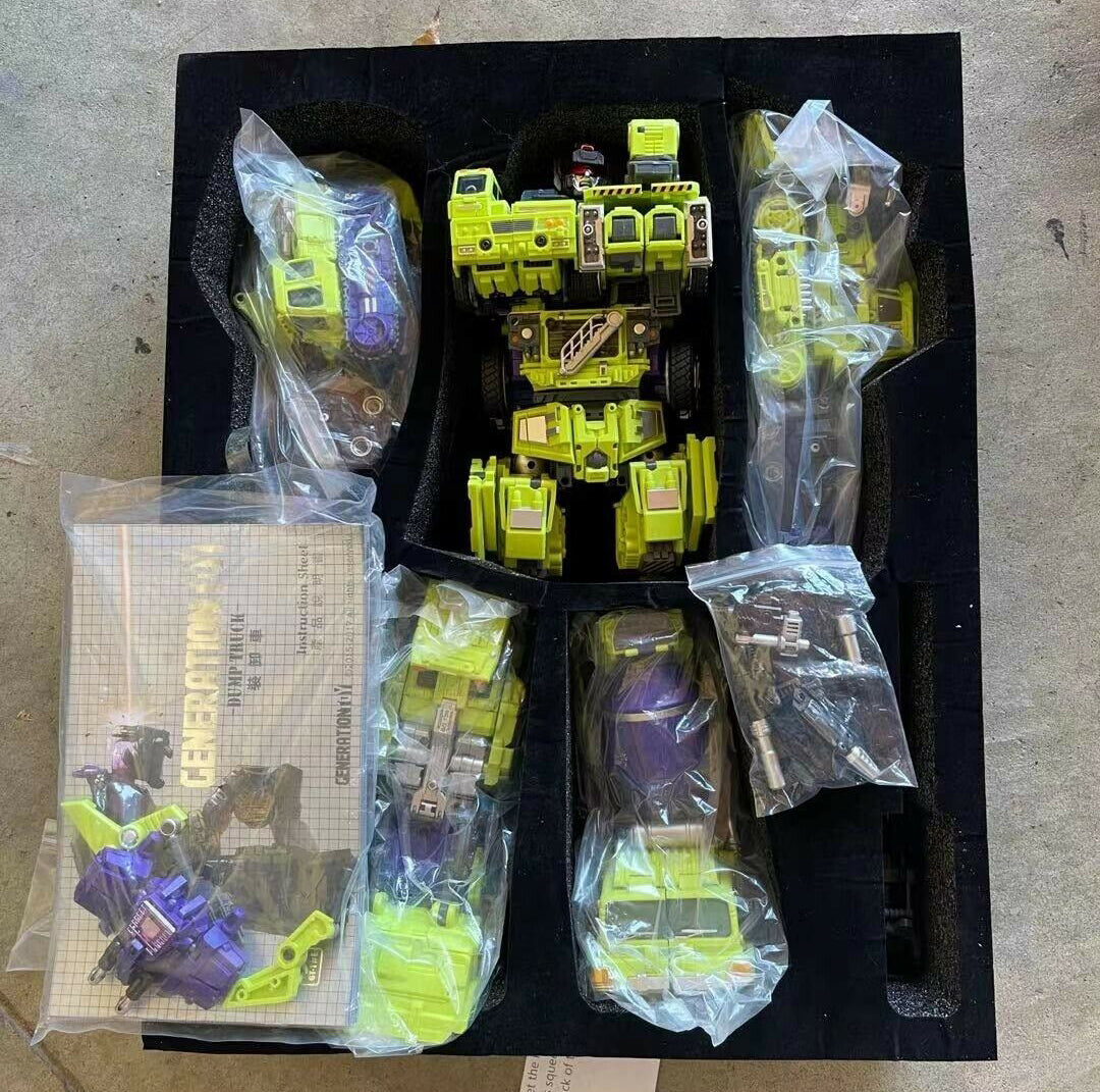Decepticons Combiner GT-99 DX ReBuilder Devastator Golden Pistol Transformable