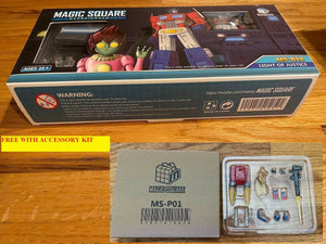 Transformable MS-TOYS MS-B18 Mini Optimus Prime with ACCESSORY AUTOBOTS